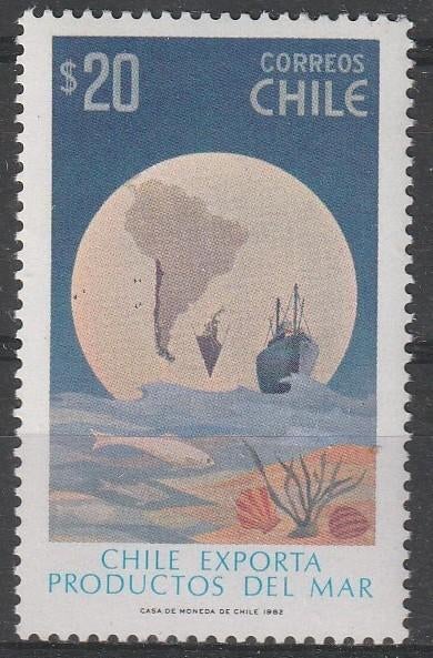 1719. Chili 985 pfr. Export, Ophalen of Verzenden, Postfris, Zuid-Amerika