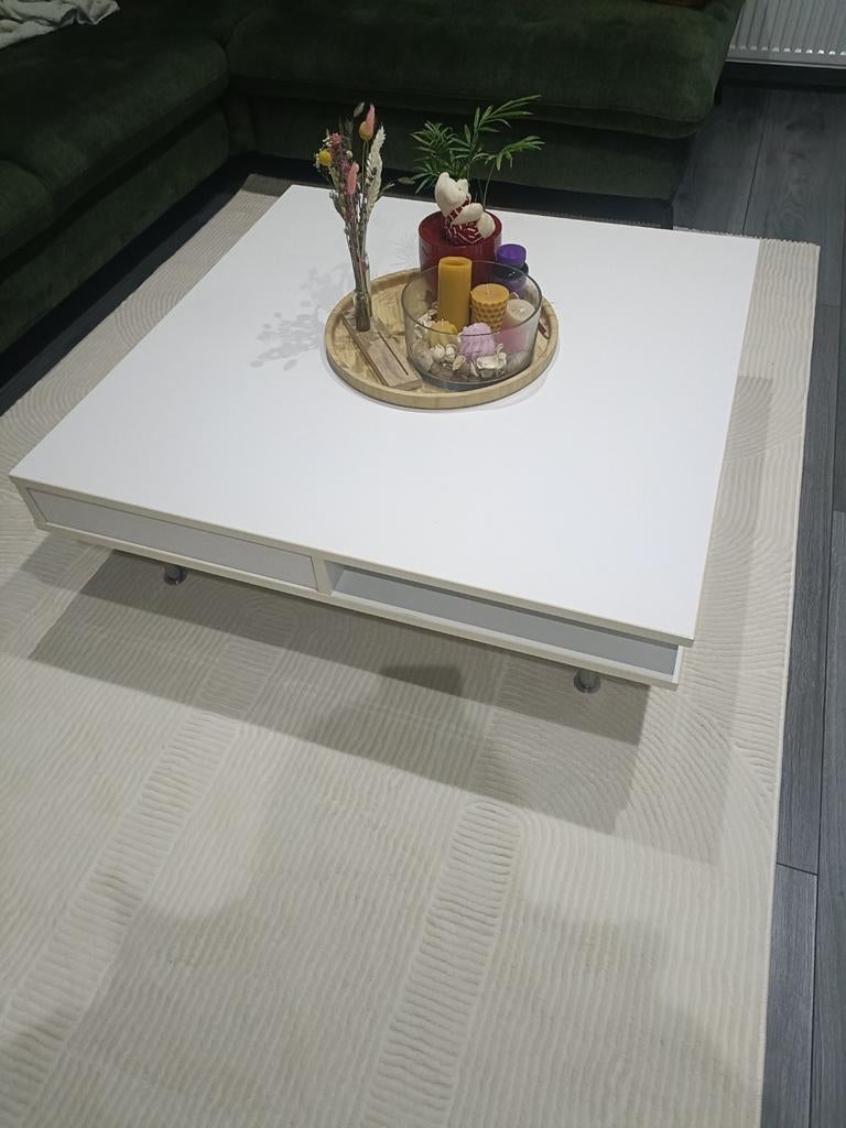 Tofteryd salontafel wit met lades, Ophalen, Overige materialen, Gebruikt, 50 tot 100 cm