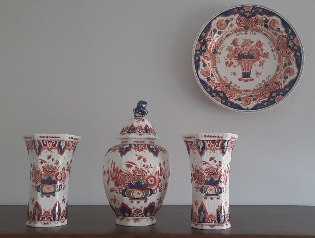 4-delig kaststel Royal Delft, de Porceleyne Fles, Antiek en Kunst, Ophalen of Verzenden