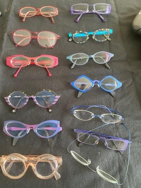 Brillen designmonturen, Sieraden, Tassen en Uiterlijk, Zonnebrillen en Brillen | Dames, Ophalen, Gebruikt, Bril, Overige merken