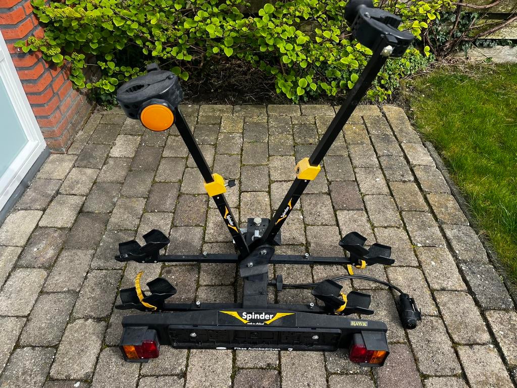 Spinder Fietsendrager, Auto diversen, Fietsendragers, Ophalen of Verzenden, 2 fietsen, Gebruikt, Trekhaakdrager