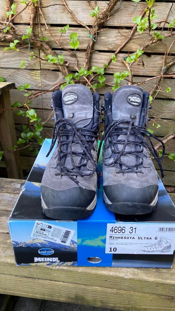Bergschoenen Meindl Minnesota Ultra G maat 44,5 UK 10, Ophalen of Verzenden, Zo goed als nieuw, Schoenen