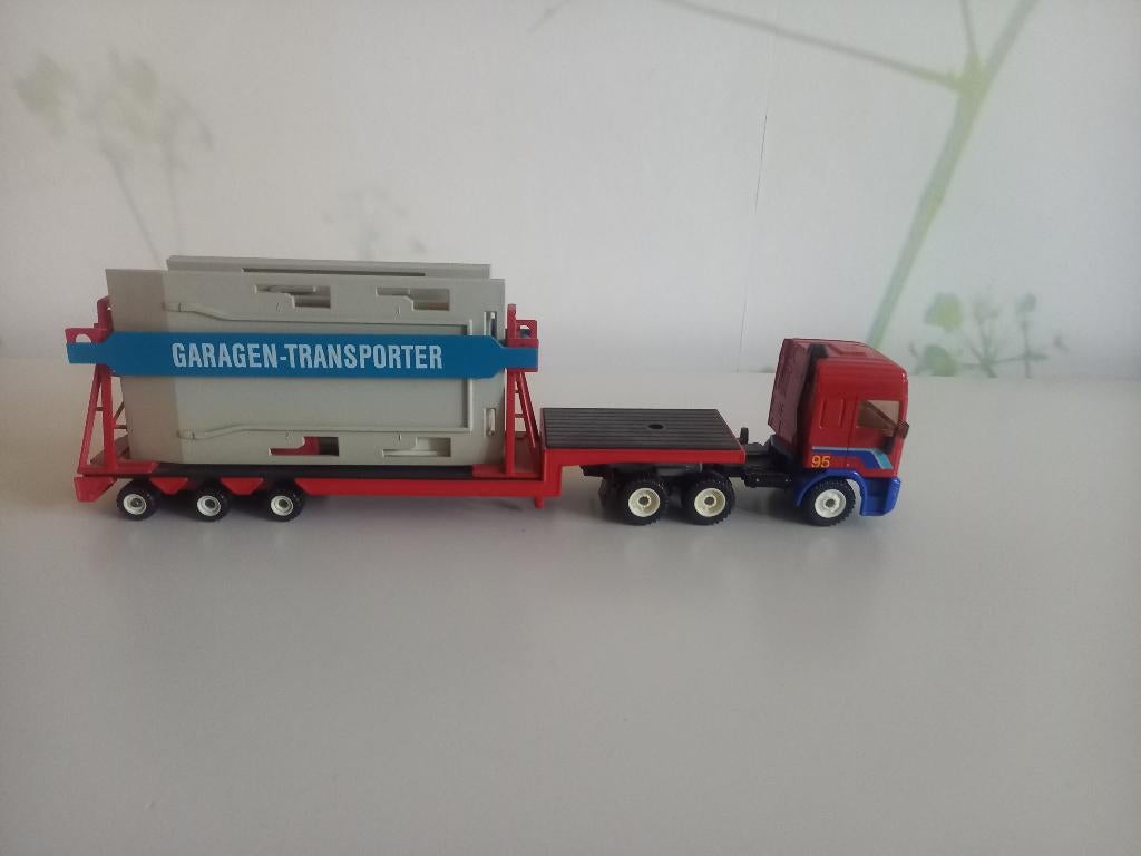 Daf 95 met dieplader siku, Ophalen of Verzenden, Gebruikt, Auto, SIKU