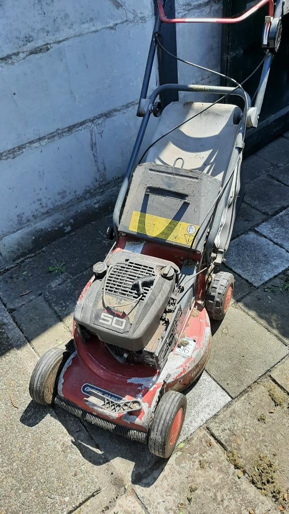 oude grasmaaier Queen garden b&s motor, Tuin en Terras, Ophalen, Cirkelmaaier, Gebruikt, Onbekend