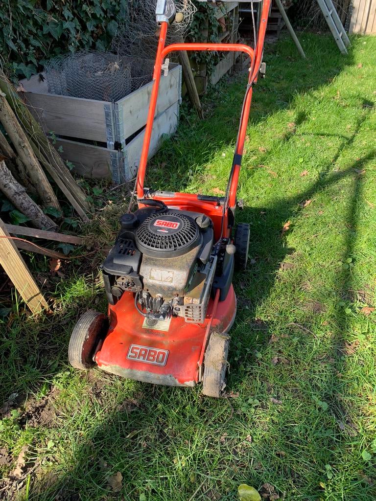 Grasmaaier defect voor onderdelen, Tuin en Terras, Grasmaaiers, Ophalen, Cirkelmaaier, Gebruikt, Benzine-grasmaaier