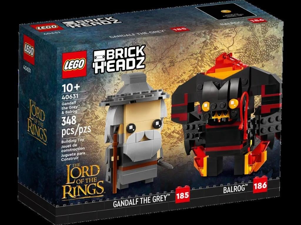 LEGO BrickHeadz 40631 Lord of the Rings: Gandalf & Balrog, Kinderen en Baby's, Speelgoed | Duplo en Lego, BrickHeadz, Lego, Nieuw