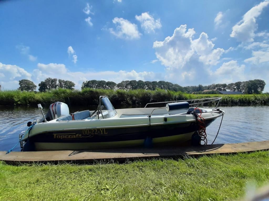 Console boot 6 persoons met 25pk Mariner motor, Watersport en Boten, Vis- en Consoleboten, 10 tot 30 pk, Gebruikt, Ophalen of Verzenden