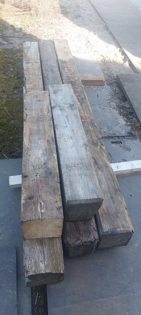 Te koop vuren balken, Ophalen, Gebruikt, 250 cm of meer, Balken