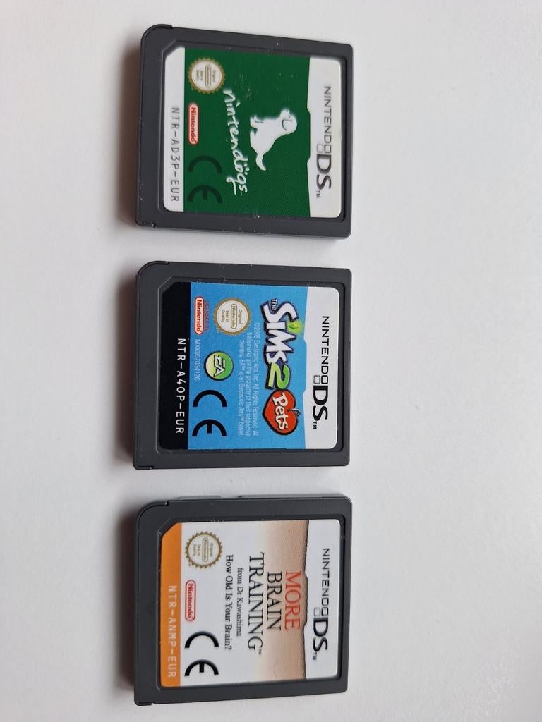 Nintendo DS Spelletjes: Nintendogs, Sims 2 Pets, Brain Train, Ophalen, Gebruikt, Overige genres, 1 speler