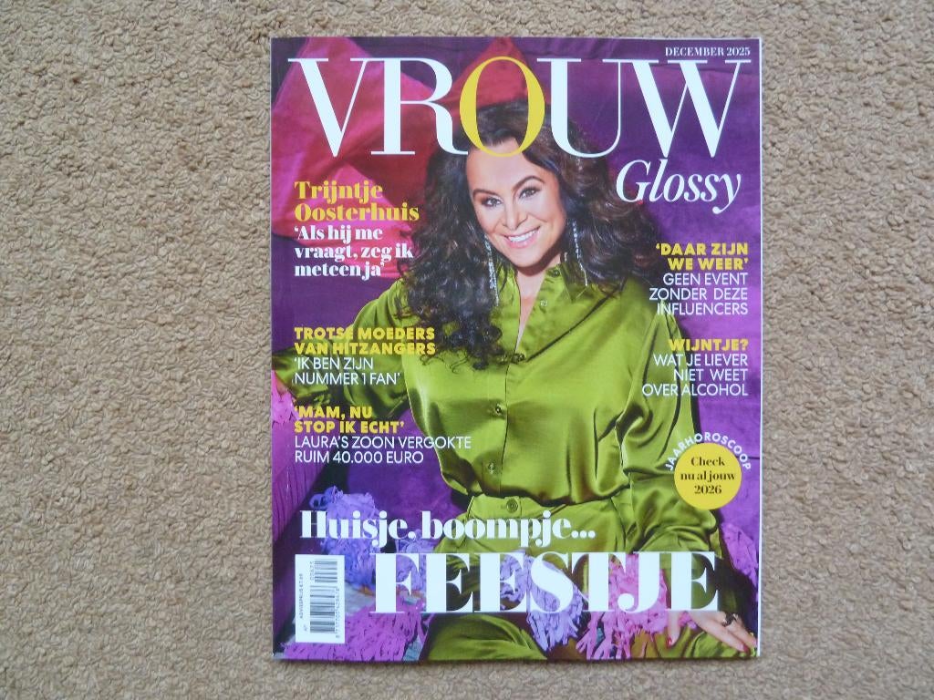 Vrouw Glossy dec 2025, Ophalen of Verzenden, Damesbladen