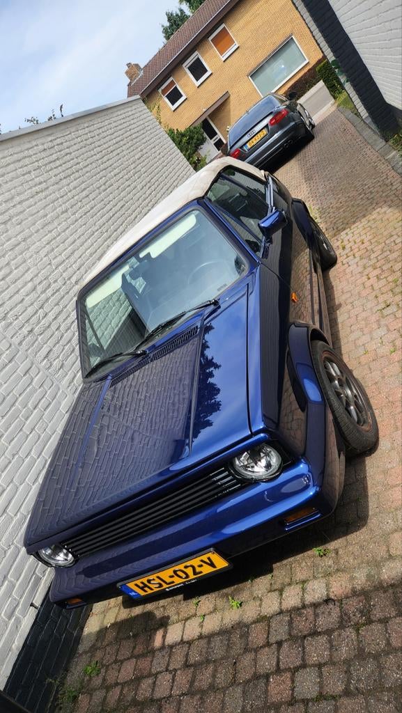 Volkswagen 1989 Blauw, Voorwielaandrijving, 4 cilinders, Cabriolet, Handgeschakeld