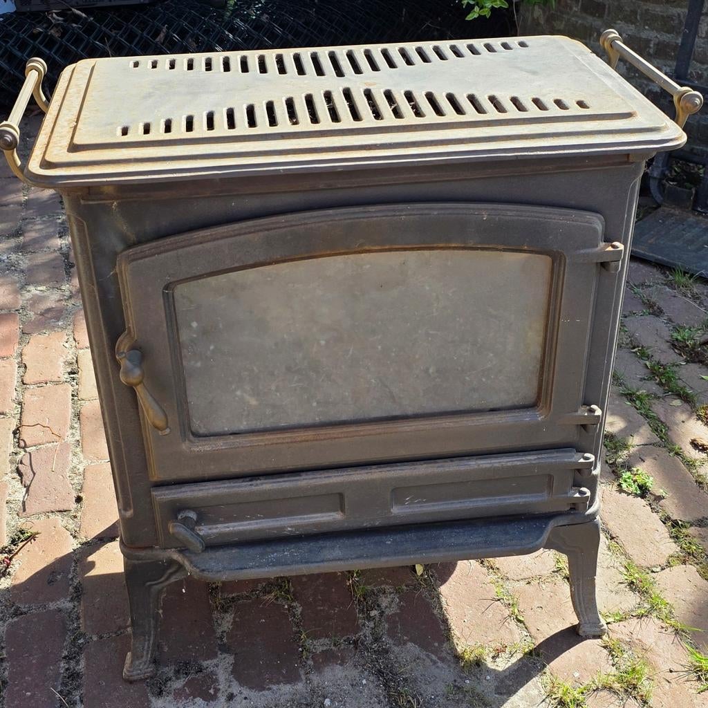 Laxevaags gaskachel, Huis en Inrichting, Ophalen, Gebruikt, Gas, Vrijstaand