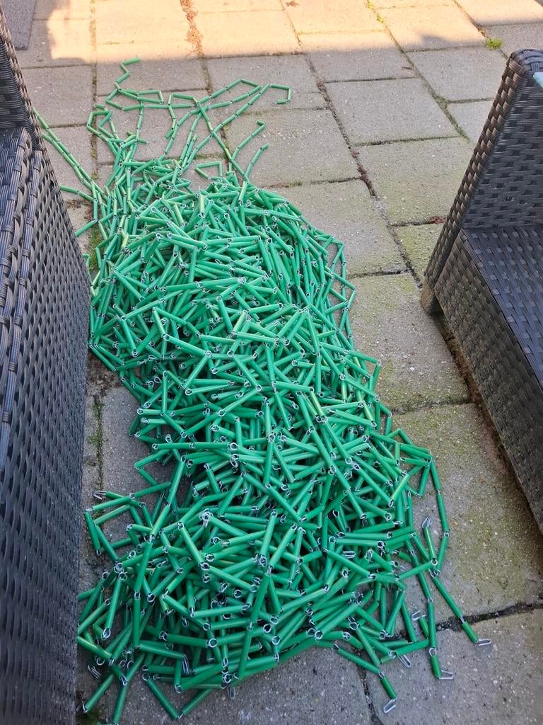 Groene staafjes vliegengordijn houd insecten buiten!, Kunststof, Gebruikt, 80 tot 100 cm, Hordeur