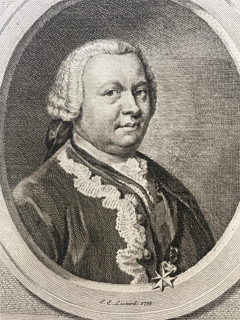 1760 - Lodewijk - Hertog van Brunswijk-wolfbuttel  P0705, Ophalen of Verzenden, Gravure, 1700 - 1799