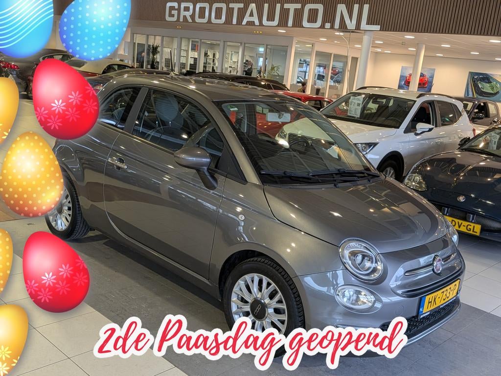 Fiat 500 0.9 TwinAir Turbo Popstar Automaat Airco, Stuurbekr, Stof, Gebruikt, Origineel Nederlands, Bedrijf