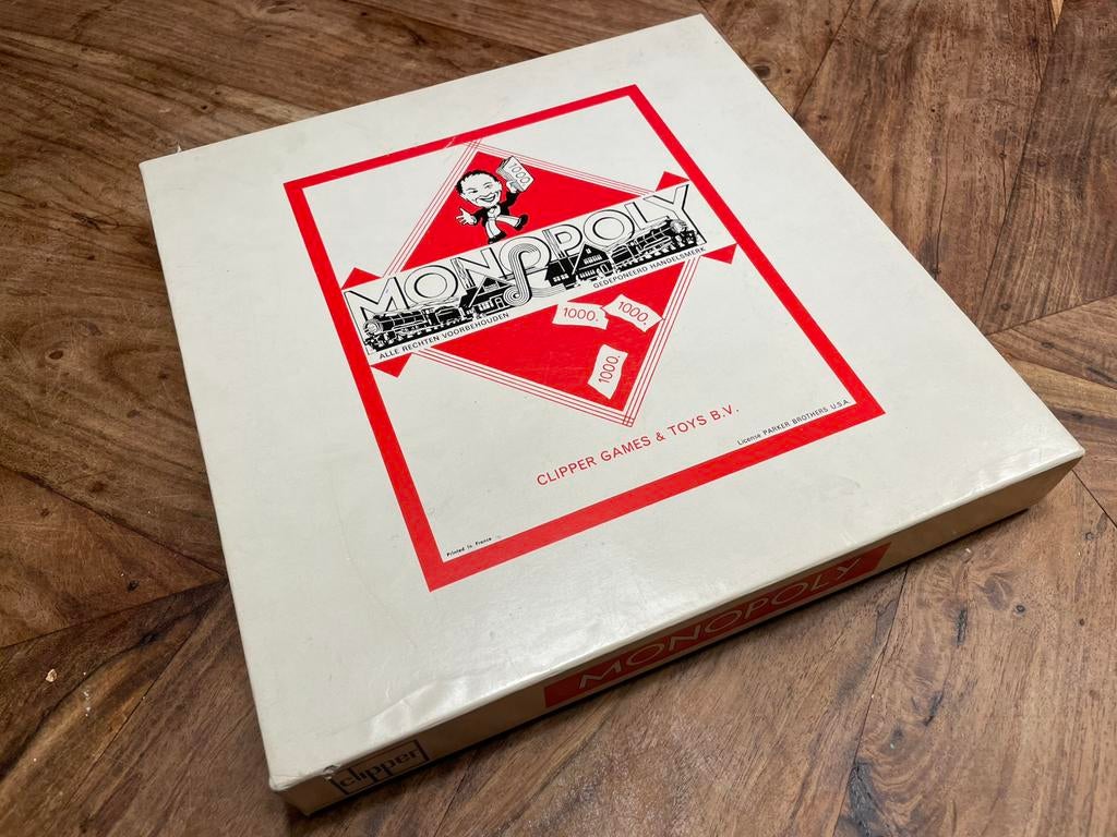Heel mooie oude versie van het Monopoly spel, Hobby en Vrije tijd, Vijf spelers of meer, Ophalen of Verzenden, Zo goed als nieuw