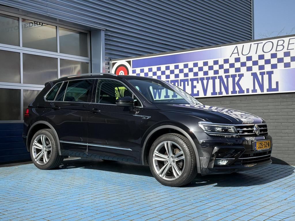 Volkswagen Tiguan 1.4 TSI R-LINE ADAP CRUISE TREKH VIRTL., 12 maanden, Stof, 4 cilinders, Zwart