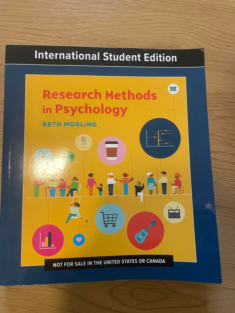 Boek Research Methods in Psychology 5e, Ophalen of Verzenden, Gamma, Zo goed als nieuw, WO