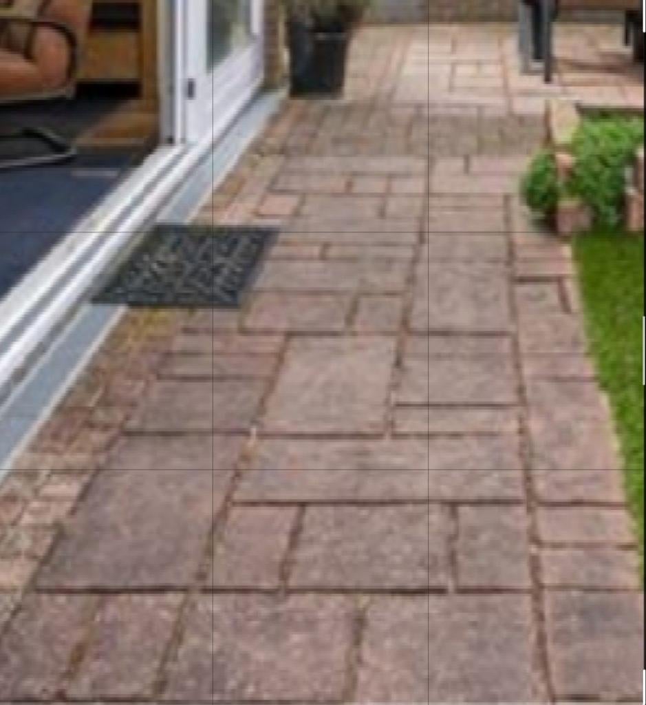 Tuintegels beton ca 30m2, Tuin en Terras, Tegels en Klinkers, Ophalen of Verzenden, Gebruikt, Beton, Terrastegels