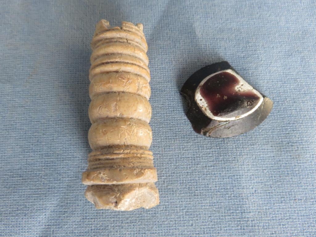 Romeinse - glas fragment - ca. 2000 jaar oud - bodemvondst, Ophalen of Verzenden