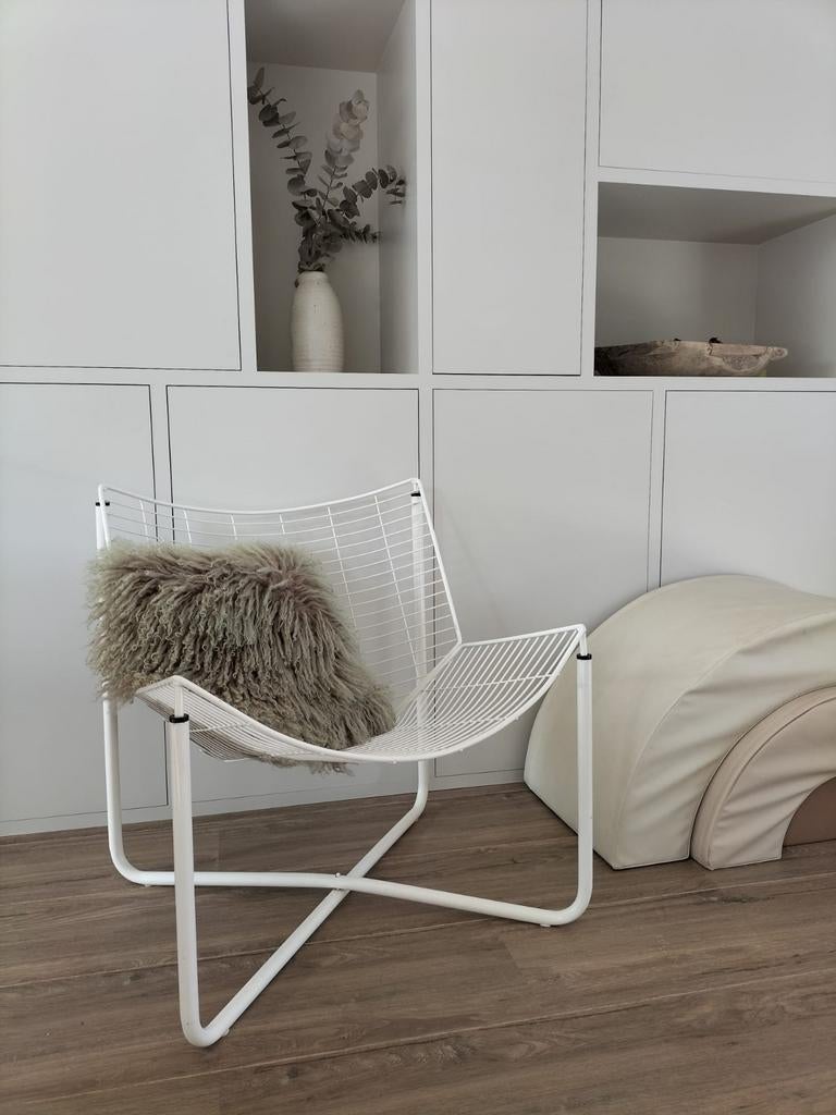 Ikea. Jarpen Draadstoel- Niels Gammelgaard Design, Ophalen, Wit, Eén