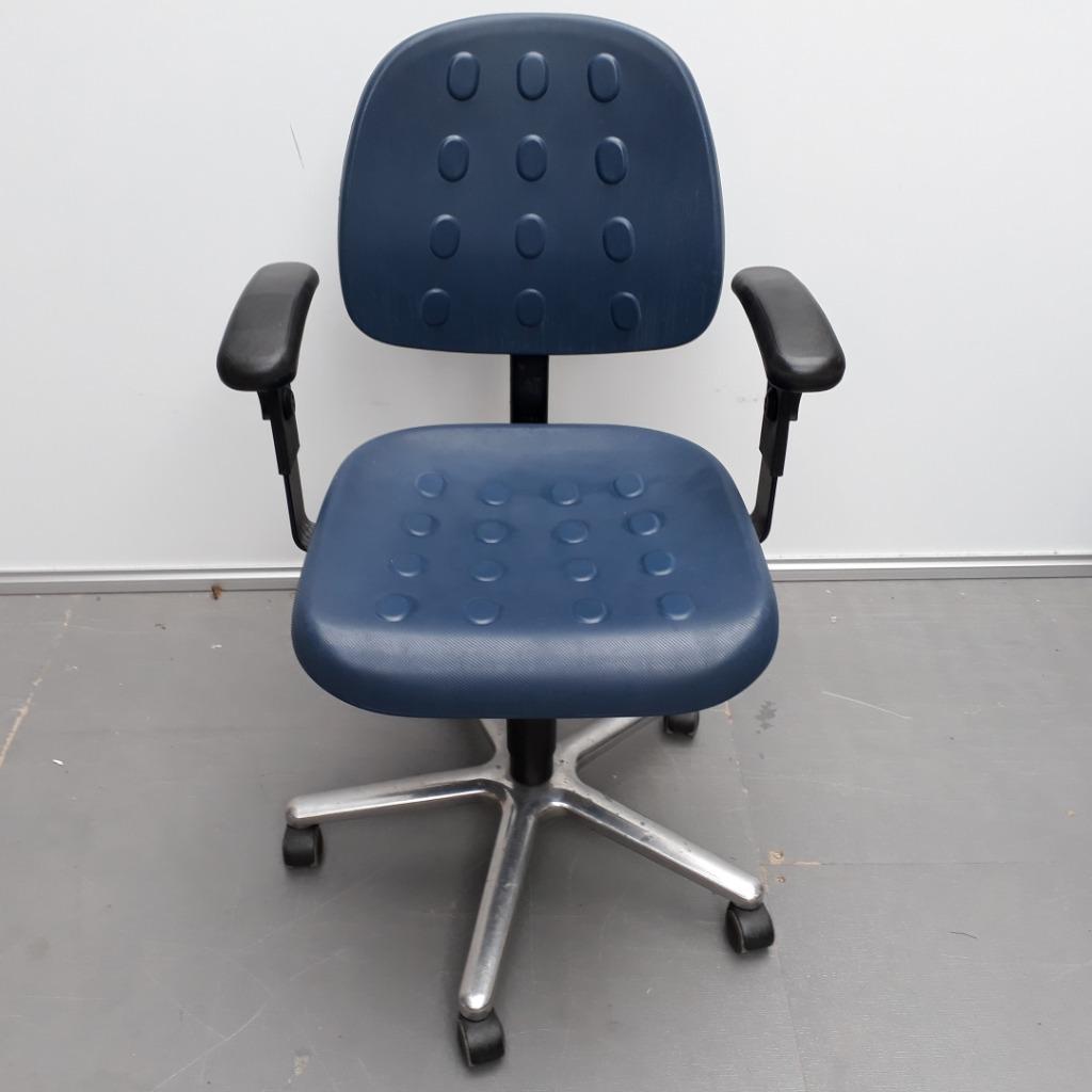 Labkoo verrijdbare werkstoelen PU kunststof bekleding bureau, Ophalen, Gebruikt, Zwart