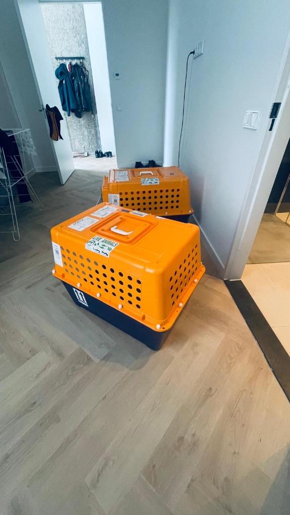 2x PET Crate Carriers PP50 Airline approved 60x55x80cm, Dieren en Toebehoren, Ophalen of Verzenden, Zo goed als nieuw