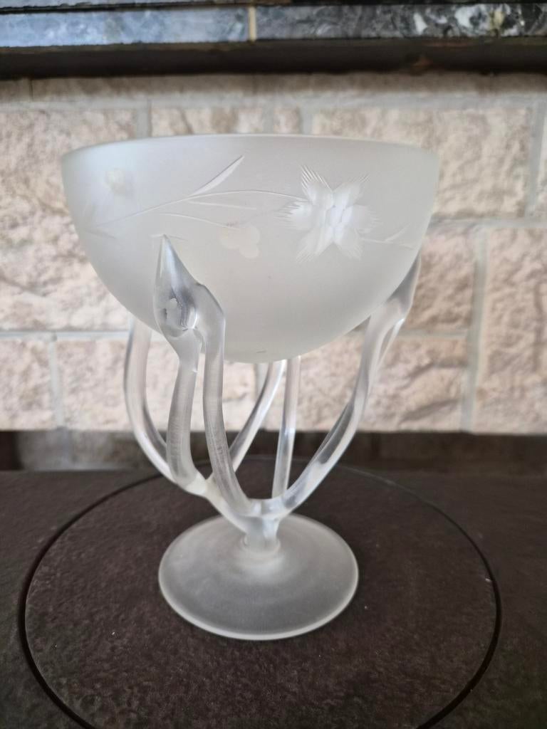 Zeldzame Vintage art glass octopus jellyfish voet, Ophalen of Verzenden