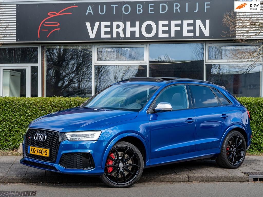 Audi RSQ3 2.5 TFSI RSQ3 QUATTRO - PANORAMADAK - STOELVERWARM, Auto's, Automaat, Gebruikt, Blauw, Leder en Stof