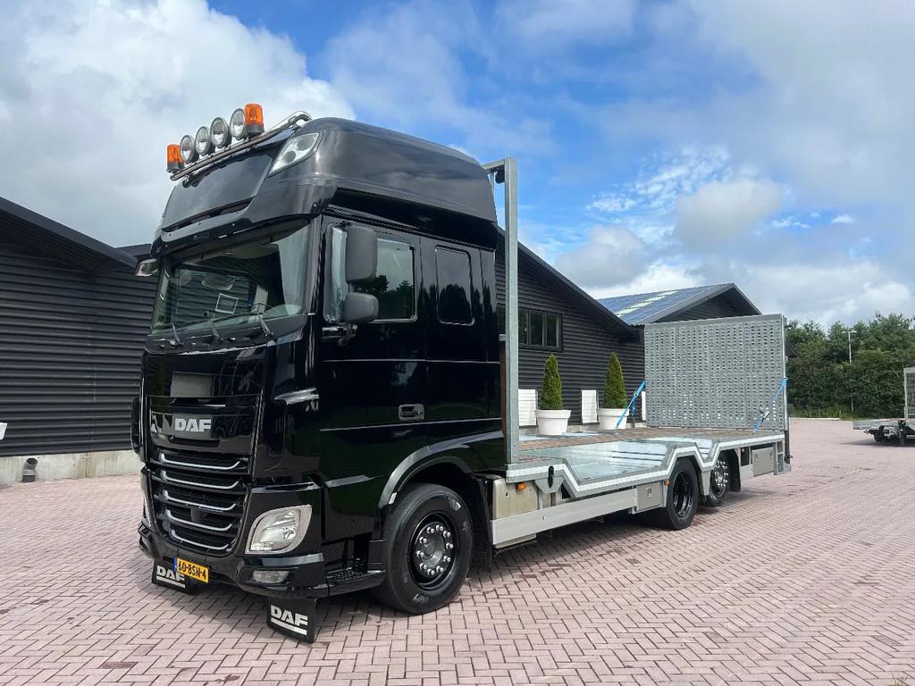 DAF XF 460 Machine transporter oprijwagen Euro 6 (bj 2014), Auto's, Automaat, Euro 6, 462 pk, Bluetooth