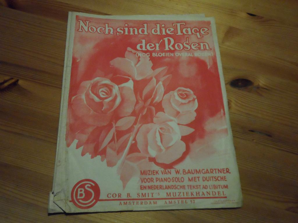 Noch sind die tage der rosen - w. Baumgartner, Muziek en Instrumenten, Bladmuziek, Zang, Gebruikt, Ophalen of Verzenden, Artiest of Componist