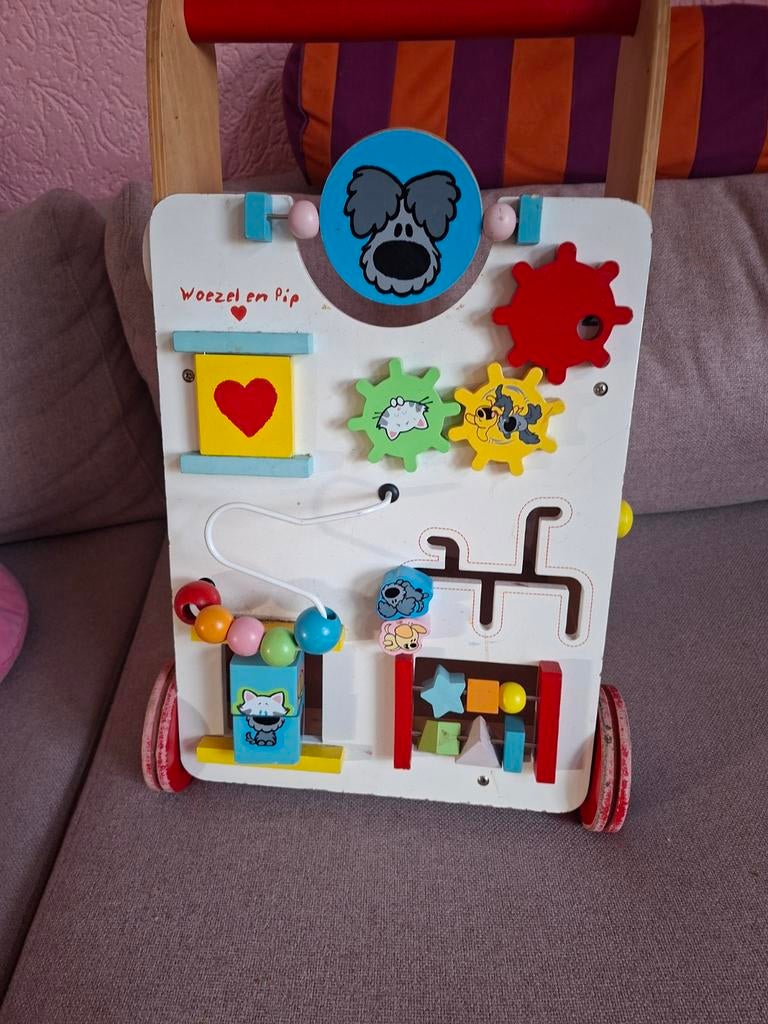 Woezel en Pip loopwagen met activiteiten, Ophalen, Gebruikt, Overige typen, Met wieltjes