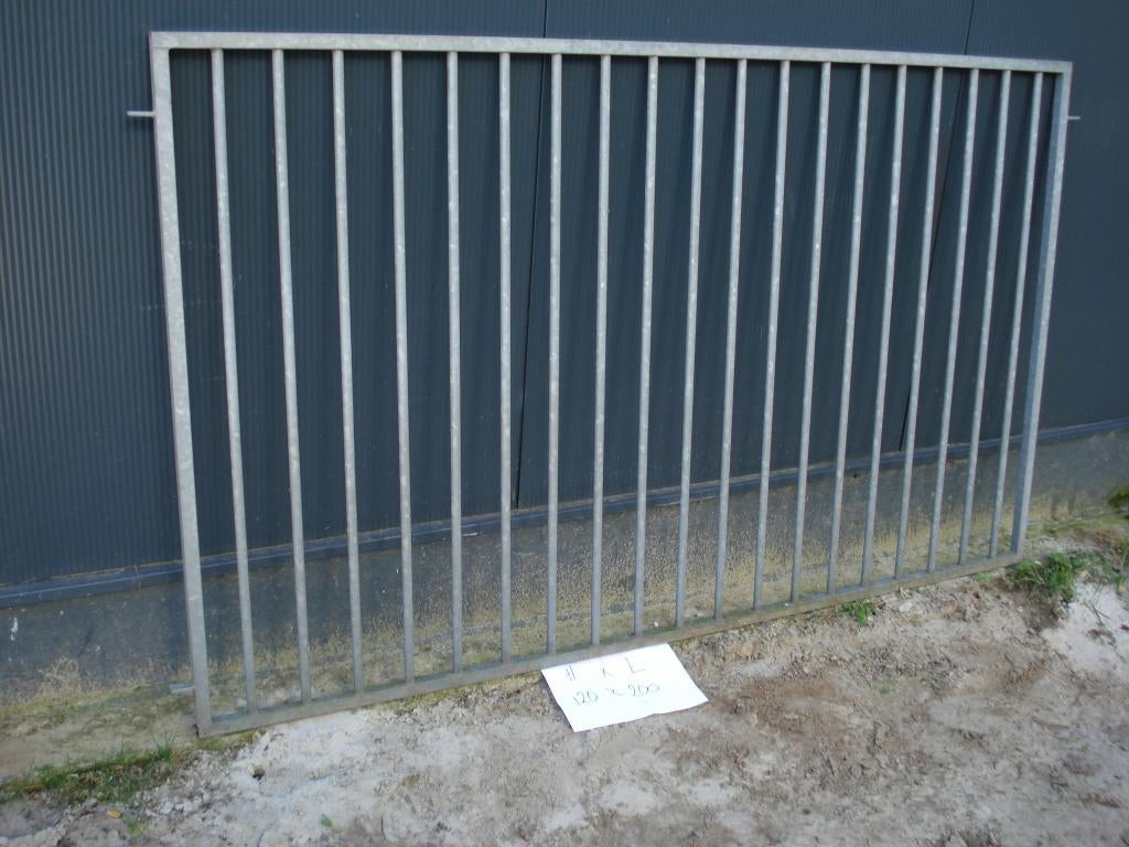 hekwerk gegalvaniseerd, Ophalen of Verzenden, Gebruikt, IJzer, Spijlenhekwerk