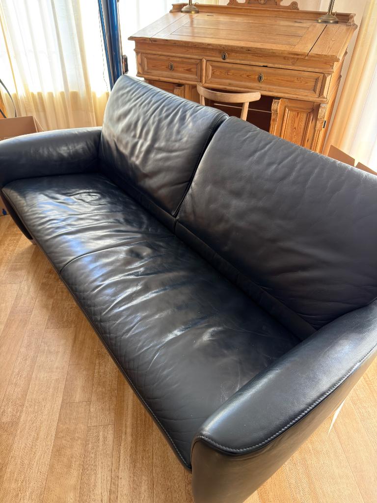 Jori 3 en 2 zits leren banken, Ophalen, Gebruikt, Overige maten, Rechte bank