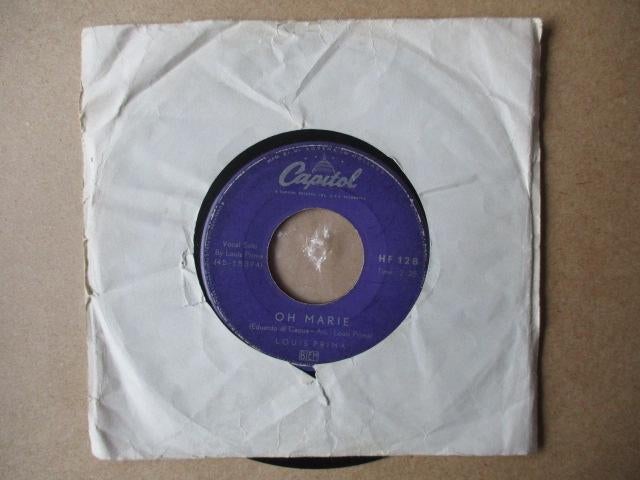s3937 louis prima - oh marie, Cd's en Dvd's, Vinyl Singles, Ophalen, Gebruikt, Overige genres, 7 inch