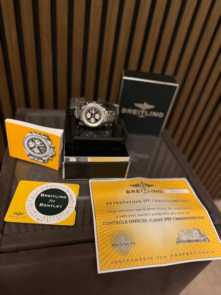 Breitling Bentley GT — model A13362 — zeldzaam, Ophalen of Verzenden, Zo goed als nieuw