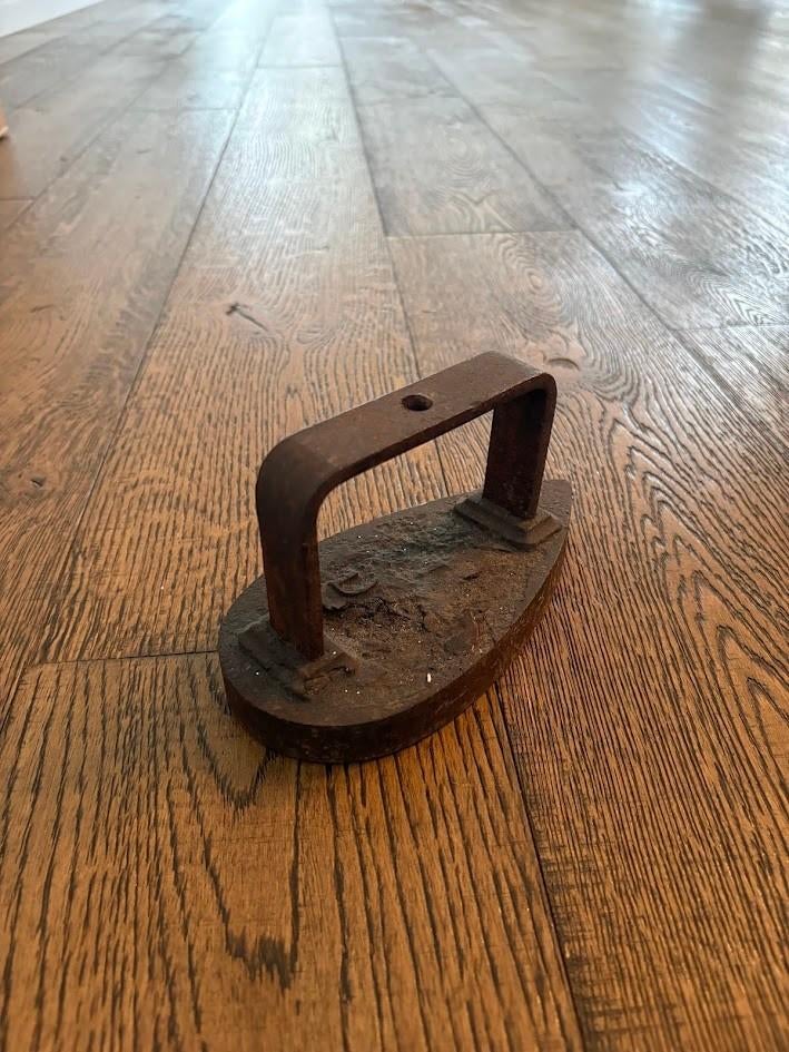 antiek gietijzeren strijkijzer, Antiek en Kunst, Ophalen of Verzenden