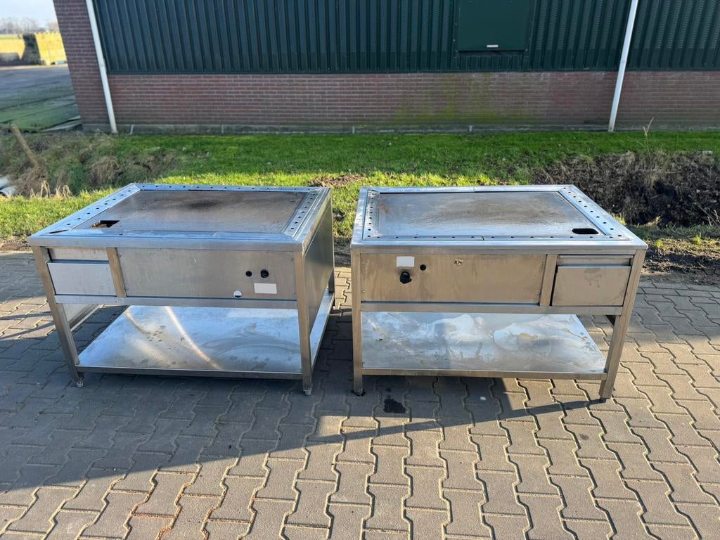 Teppanyaki bakplaat rvs, Ophalen of Verzenden, RVS Meubilair