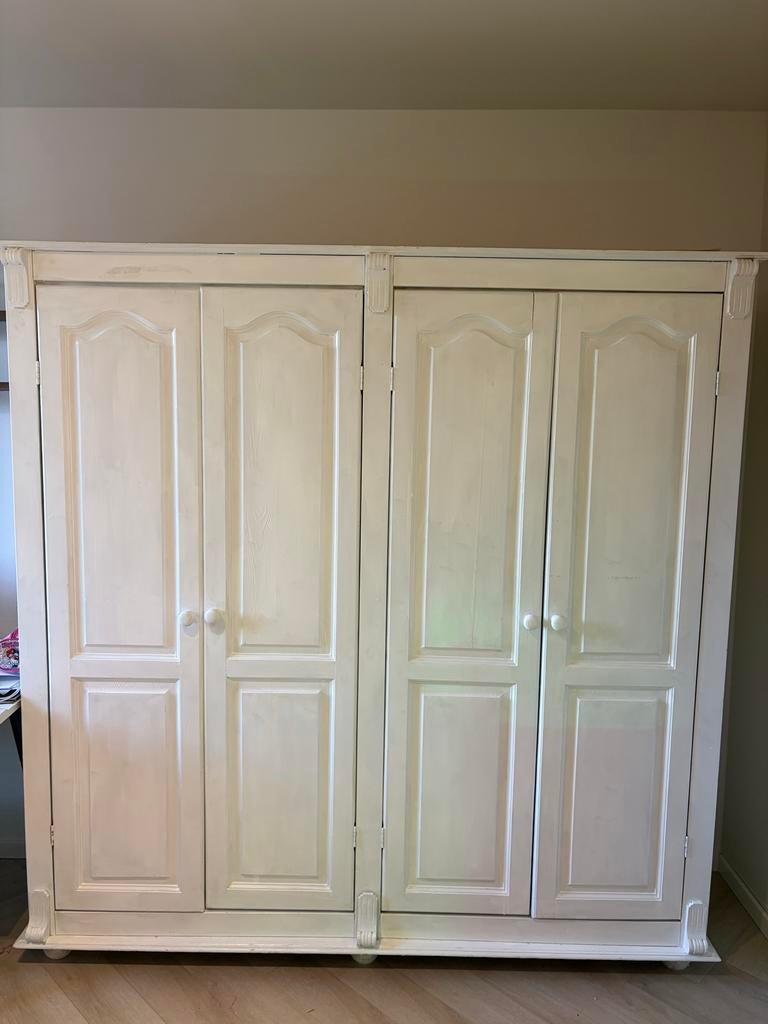 Houten kledingkast, Gebruikt, 150 tot 200 cm, Ophalen of Verzenden, 150 tot 200 cm