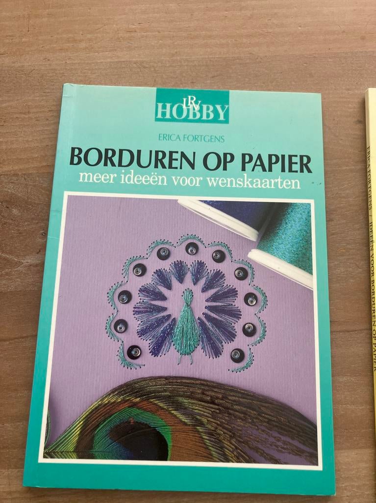 Borduren op papier, meer ideeën voor wenskaarten, Ophalen of Verzenden, Gebruikt, Overige thema's, Overige typen