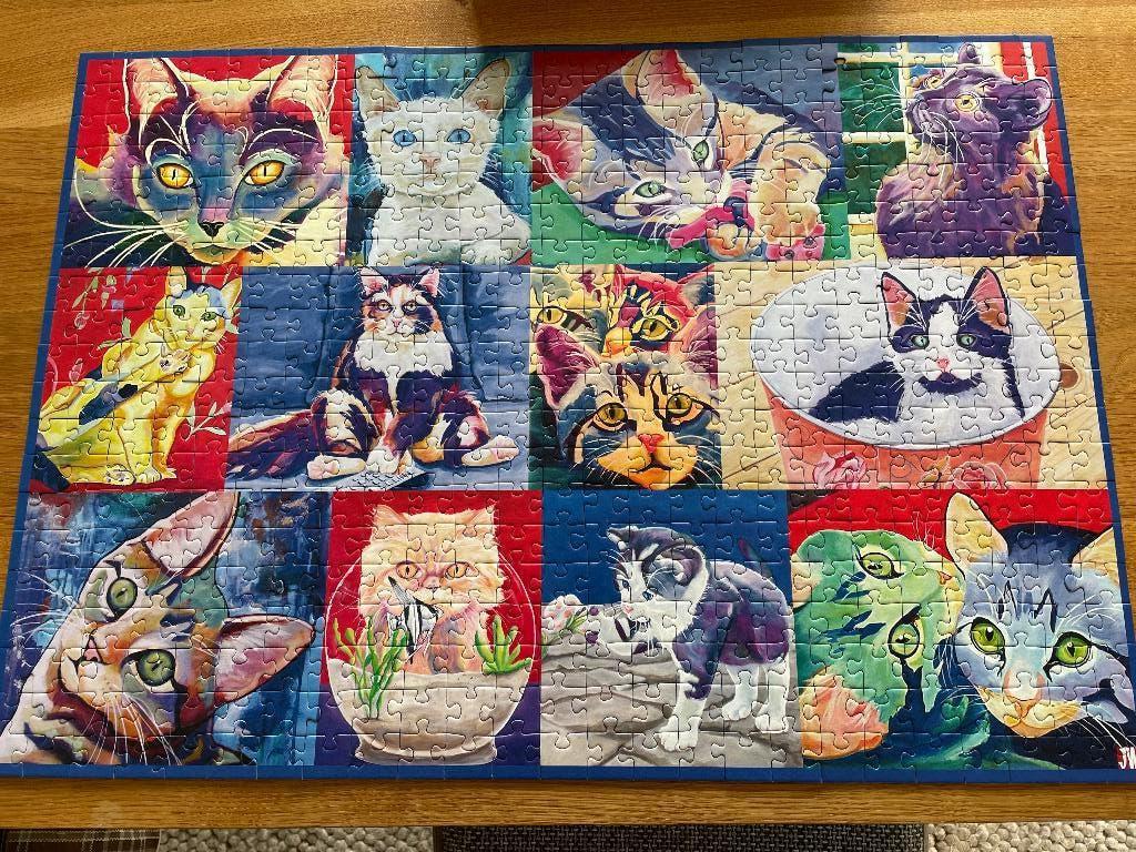 Puzzel Katten Ravensburger 500 stukjes ouderen, Ophalen of Verzenden, 500 t/m 1500 stukjes, Zo goed als nieuw, Legpuzzel