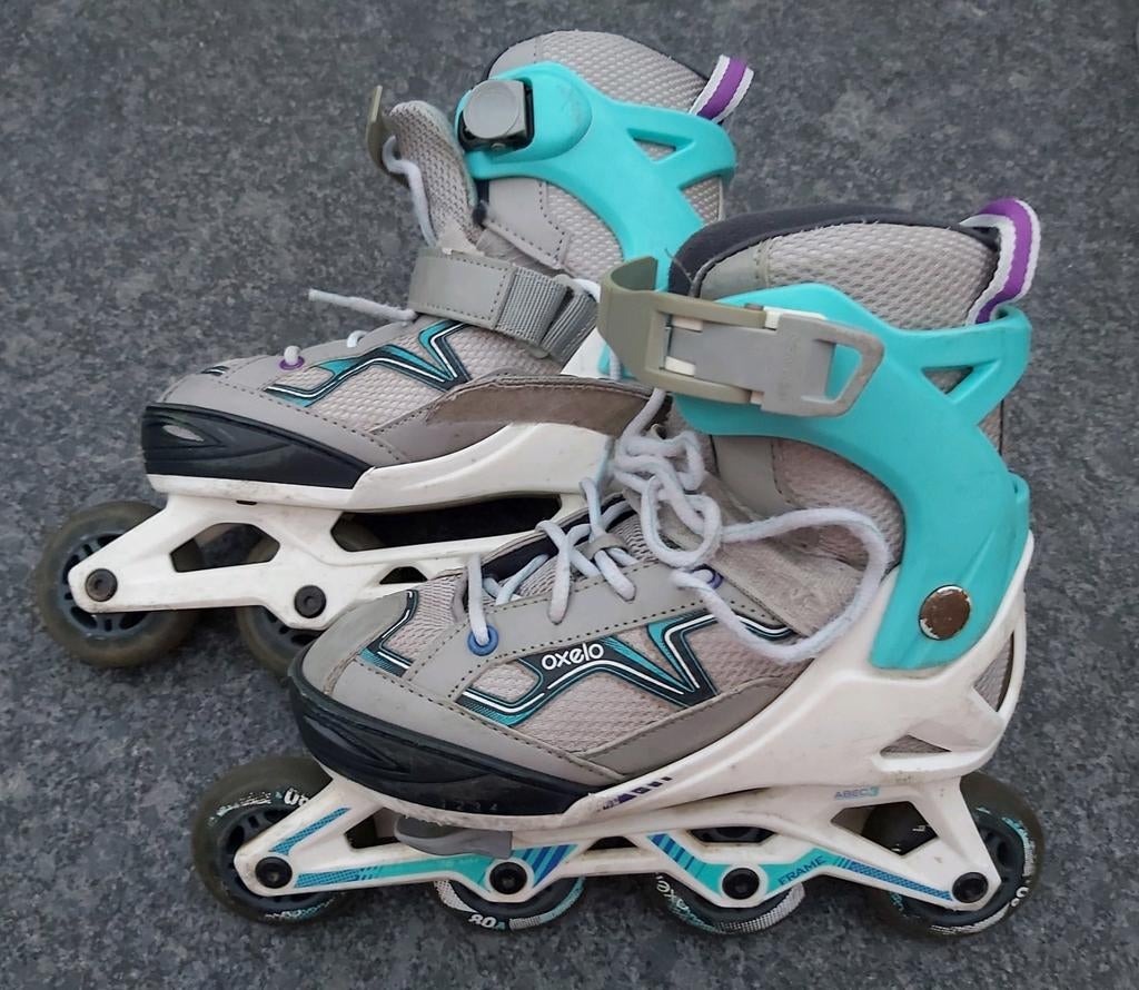 Te koop: 1 paar Oxelo skeelers (verstelbaar), Overige merken, Kinderen, Ophalen of Verzenden, Inline skates 4 wielen