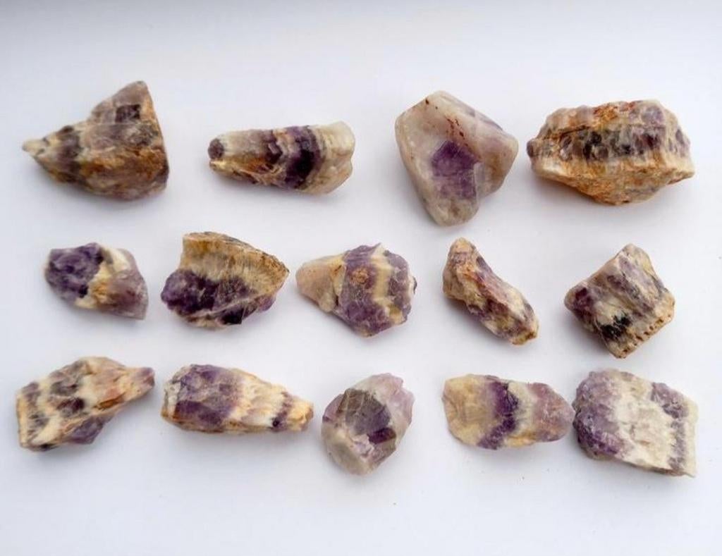 Band-Amethist edelstenen verzameling Amethist Kwarts stenen, Ophalen of Verzenden