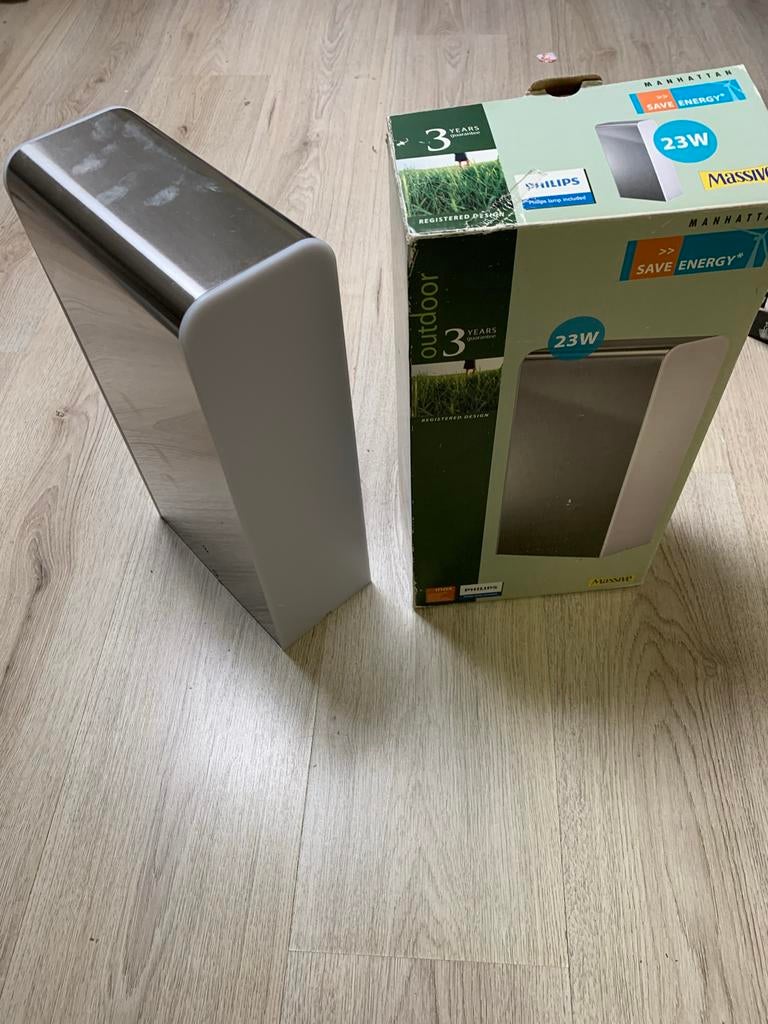 Philips Massive Manhattan Buitenlamp 23W -, Ophalen, Zo goed als nieuw