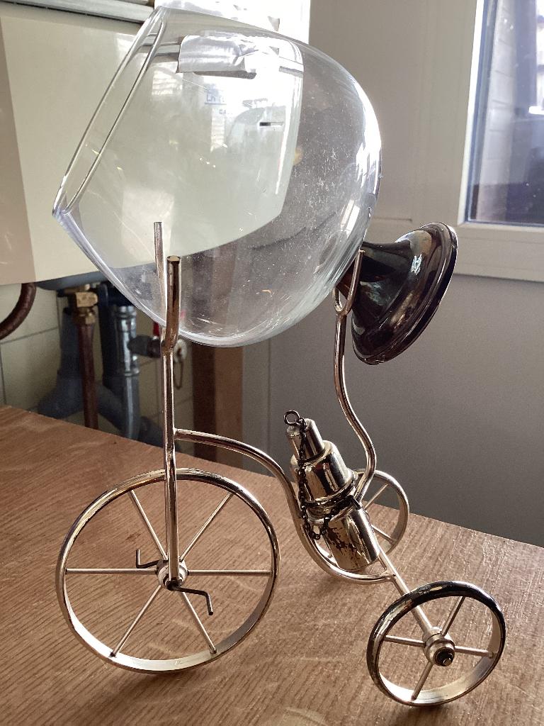 Antieke cognac glas houder, Ophalen