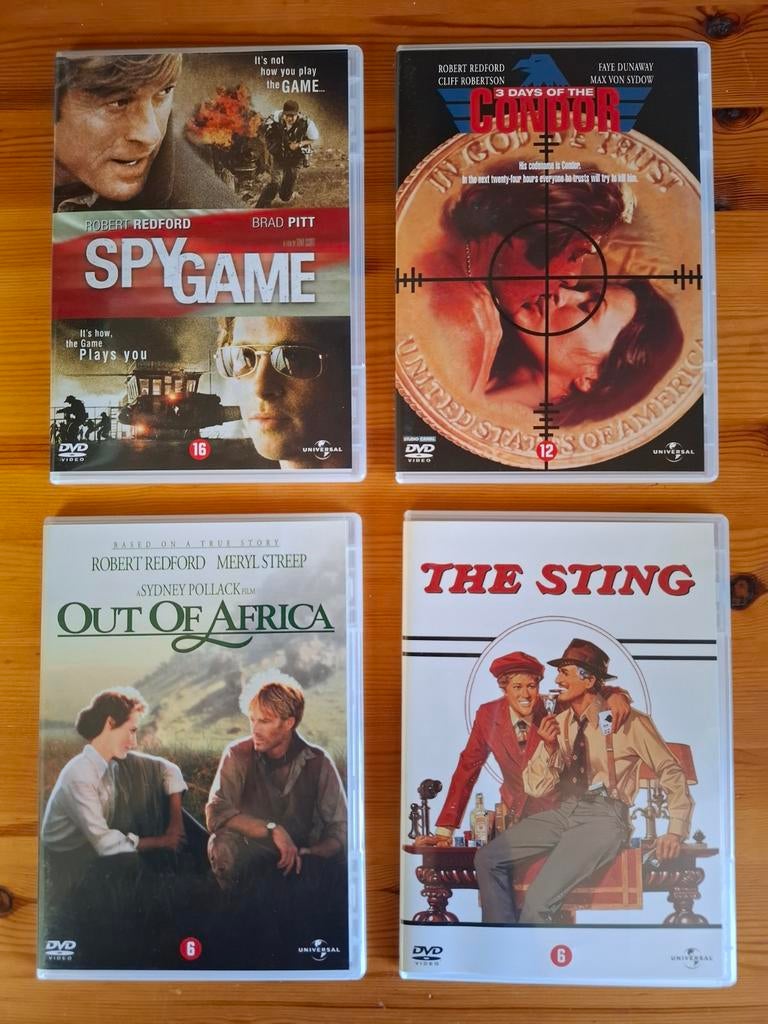 Dvd box  (4 dvd's) Robert Redfort, Cd's en Dvd's, Dvd's | Klassiekers, Vanaf 16 jaar, 1980 tot heden, Ophalen of Verzenden, Zo goed als nieuw
