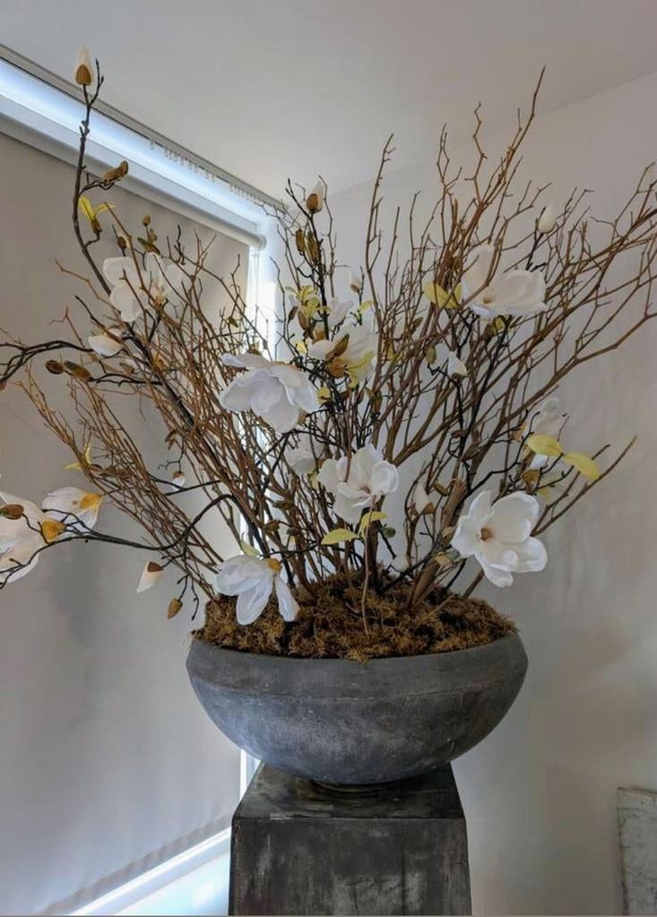 zuil met kunstbloemen, Ophalen, Gebruikt