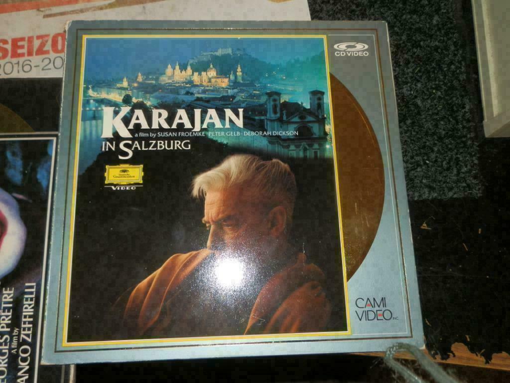 Laserdisc cd video Karajan in Salzburg, Ophalen of Verzenden, Classicisme, Opera of Operette