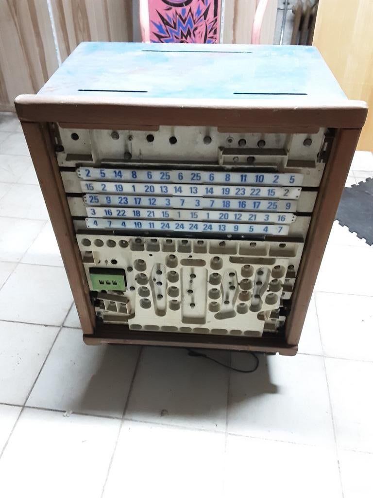 Flipperkast(bingo) kopkkast voor onderdelen, Verzamelen, Ophalen, Gebruikt, Flipperkast