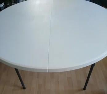 Klaptafel rond - 1.50m, Ophalen, Gebruikt, Rond, Vijf personen of meer
